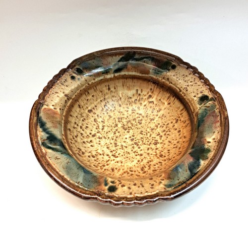 #231028 Bowl Tan/Brown/Teal 3x10 $22 at Hunter Wolff Gallery